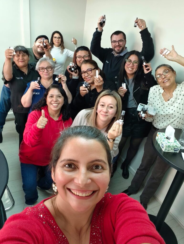 Participantes de untaller de aromaterapia